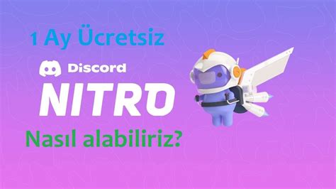 Discord 1 ay Ücretsiz Nitro nasıl alınır YouTube