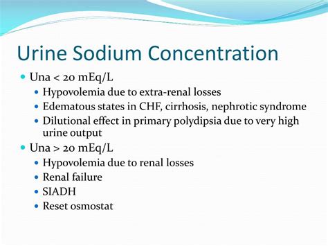 Hyponatremia And Urine Sodium