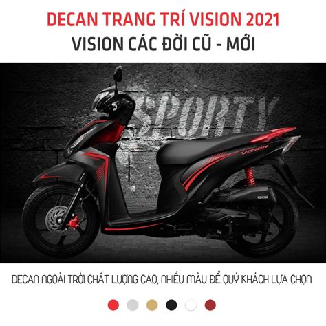 Mẫu tem dán xe vision độc đáo Mẫu tem dán xe vision Chất liệu cao cấp