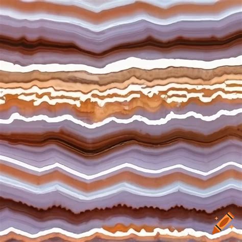 Texture Of Banded Agate With Horizontal Stripes