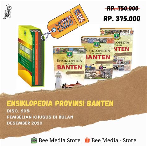 Jual Ensiklopedia Provinsi Banten Paket Satu Set Buku Dan Box