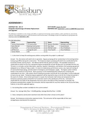 Fillable Online Addendum No 2 For Request For Bids Sale Of Wastewater