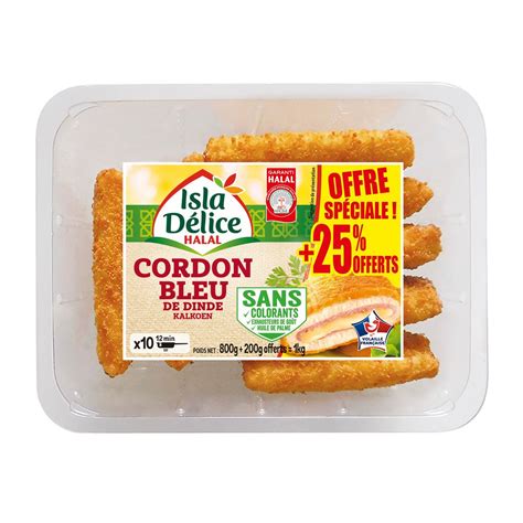 Isla Delice Cordon Bleu De Dinde Sans Colorants G G Offerts Kg