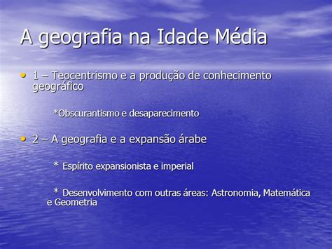 O Que A Geografia Na Idade Media Aula De Conhecimento