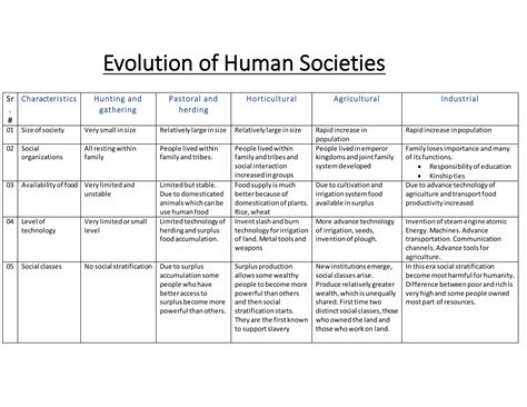 Evolution of Human Societies | DOCX