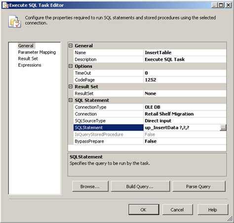 How To Pass Variable As A Parameter In Execute Sql Task Ssis Stack