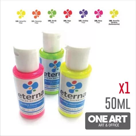 Acrilico Decorativo Fluo Eterna 50ml MercadoLibre