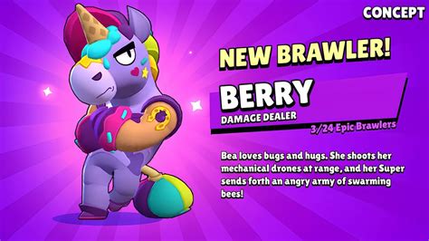 New Brawler Berry Is Here Free Gifts Brawl Stars Youtube