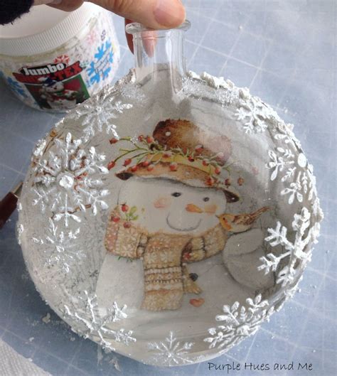 How To Make A DIY Lighted Decoupage Winter Scene Christmas Decoupage