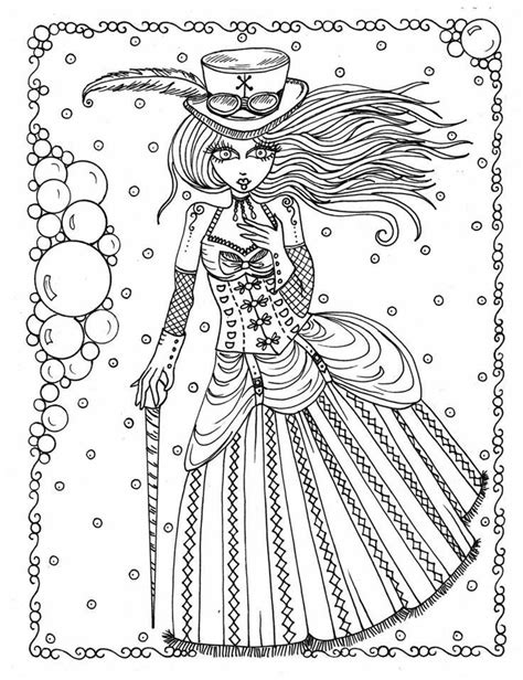 Steampunk Coloring Page Kleurplaten Kleuren Prints Kleurplaten