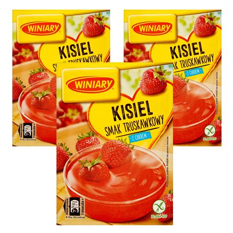 Kisiel Smak Truskawkowy Z Cukrem Winiary 3x 77g 12637498172 Allegro Pl