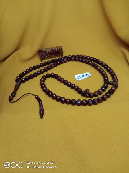 Jual Ecer Tasbih Kokka Kaukah 99 Bulat Polos 10 Mm Besar Coklat Di