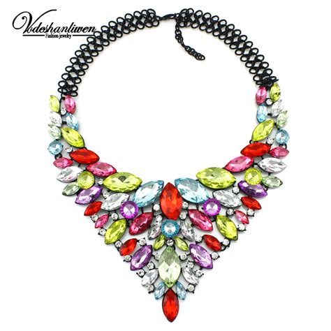 Vodeshanliwen 2016 Fashion Brand Crystal Necklaces And Pendants Female