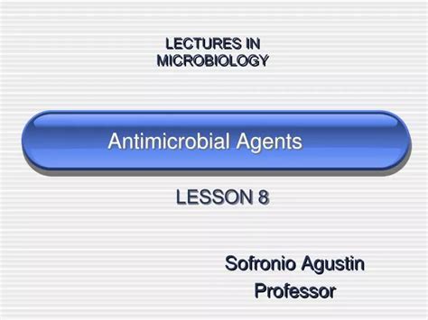 PPT - Antimicrobial Agents PowerPoint Presentation, free download - ID ...