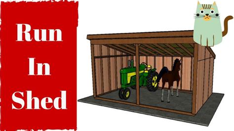 Horse Run In Shed Plans – Storage Shed Plans