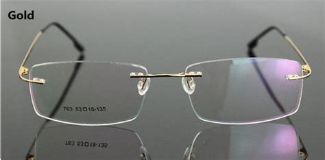 2023 Classic Mens Pure Titanium Rimless Glasses Frames Myopia Optical Cinily