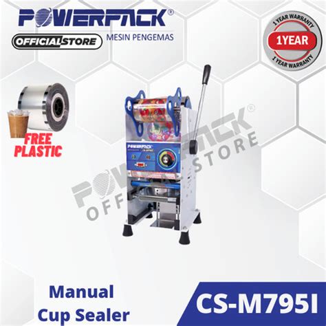 Jual Mesin Penyegel Gelas Plastik Manual Cup Sealer Cs M I Powerpack