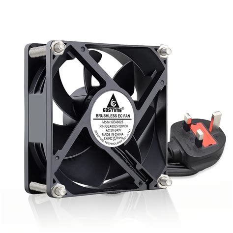 Buy Gdstime Ac 240v Computer Fan 80mm Ec 220v 80mm X 25mm Axial Fan