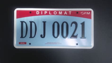 American Diplomatic Embossed License Plate The Price Is For 1 Etsy