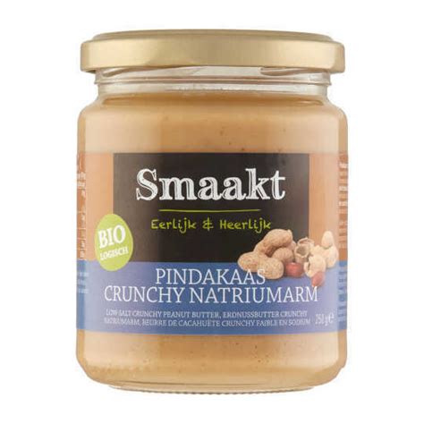 Smaakt Pindakaas Crunchy Biologisch Aanbieding Bij Coop