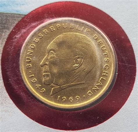 Dm Vergoldet Konrad Adenauer Numisbrief Dm Vergoldet Konrad