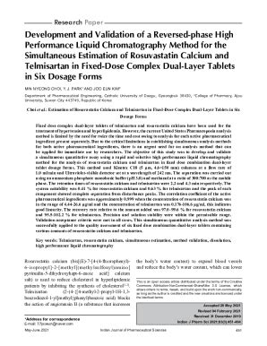 Fillable Online Development And Validation Of A Reversed Phase High