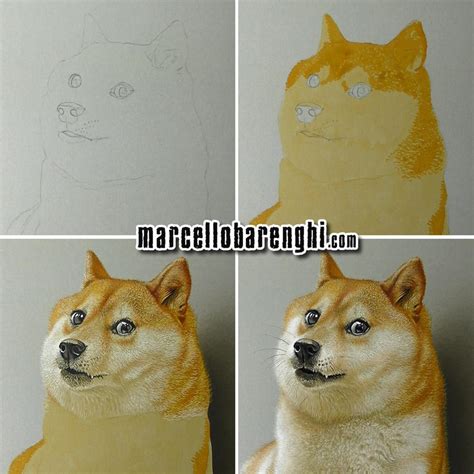 Doge meme drawing step by step by marcellobarenghi on DeviantArt