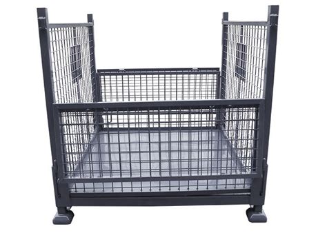 Stackable Galvanised Stillages Pallet Cage For Automotive Storage