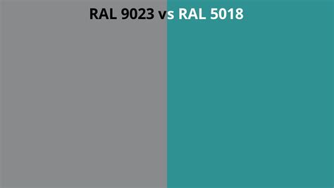 Ral 9023 Vs 5018 Ral Colour Chart Uk