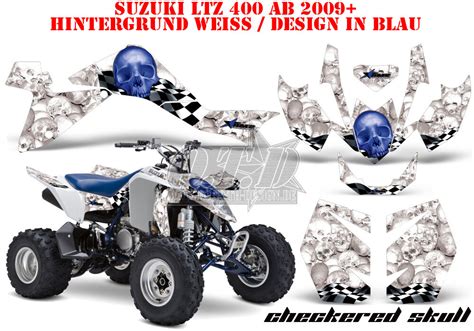 Amr Racing Dekor Graphic Kit Atv Suzuki Ltz Kfx Checkered