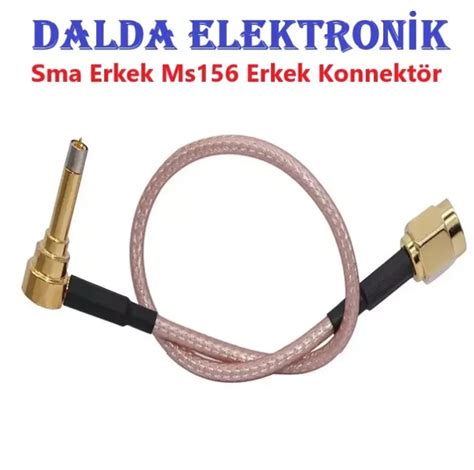 Sma Erkek Ms156 Erkek Konnektör - Ms156 Erkek Sma Dişi Konnektör - Çift ...