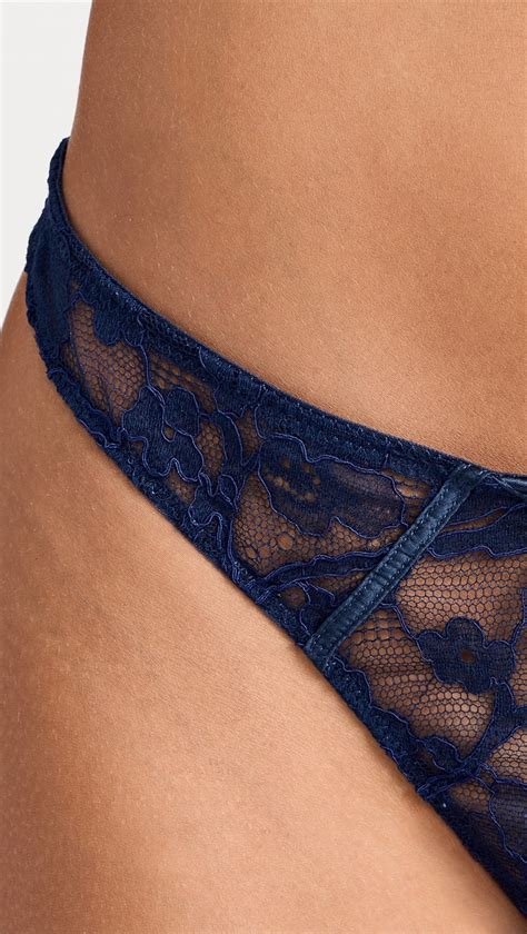 Fleur Du Mal Magnolia Lace Thong Shopbop