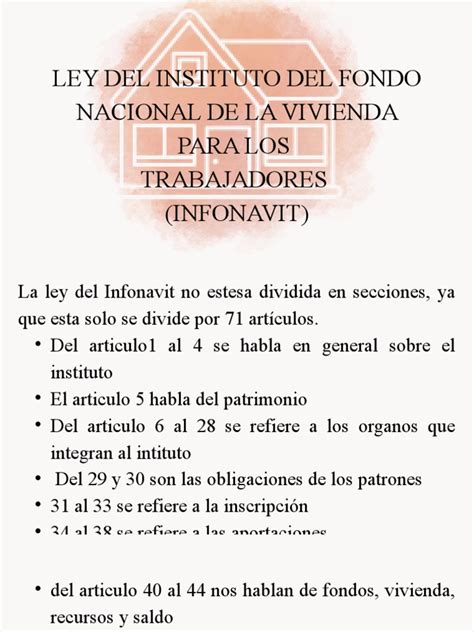 Ley Del Infonavit Pdf Fiscal Justicia