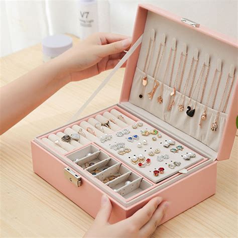 Mainland Kotak Perhiasan Lengkapjewelry Box Tempat Penyimpanan Cincin