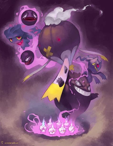 Pokémons Spectres Pokemon Ghost Type Pokemon Anime