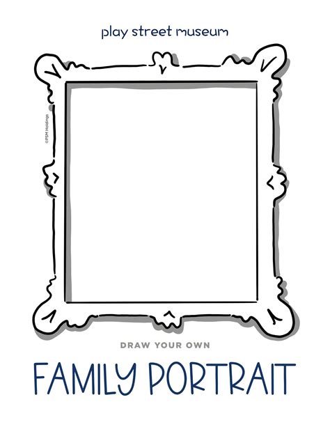 Draw Your Own Family Portrait- Free Printable — Play Street Museum