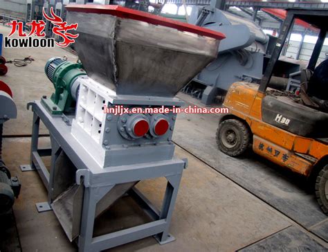 Stainless Steel Feed Hopper Waste Mini Plastic Shredder Machine