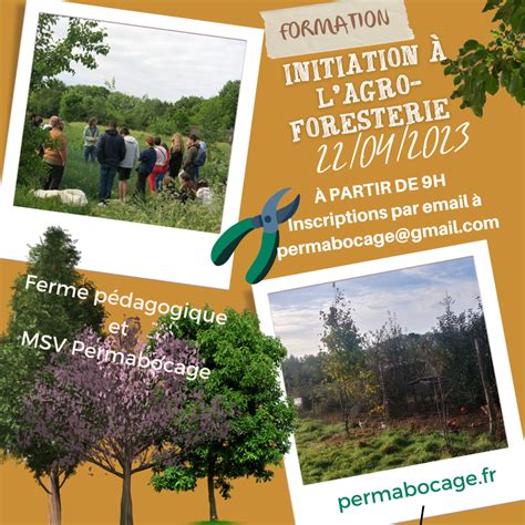 Samedi Avril Journ E D Initiation L Agroforesterie Permabocage