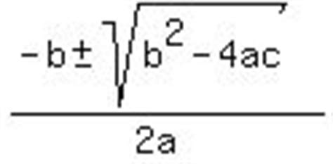SOLUTION: If we apply the quadratic formula and find that the value of ...