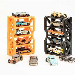 Fichier 3D HOT WHEELS ORGANISATEUR DE VOITURES EMPILABLES HOT WHEELS PRÉSENTOIR DE VOITURES À L