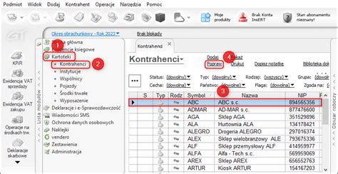 Rachmistrz i Rewizor GT Jak ustawić kontrahentowi domyślne