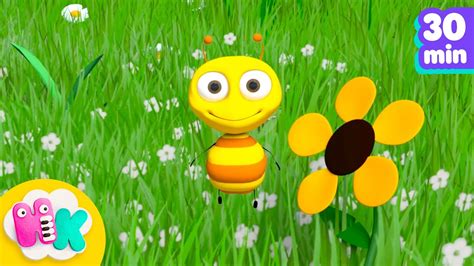 Buzz Buzz Buzz Little Honey Bee 🐝 Animal Songs For Kids Heykids