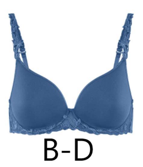 Simone Perele Andora 3d Convertible Plunge Bra In Denim Blue Final Sale Normally 99 Busted