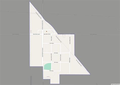 Map of Rantoul city, Kansas