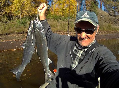 Kayak Fishing For Coho Salmon In The Columbia River Gorge