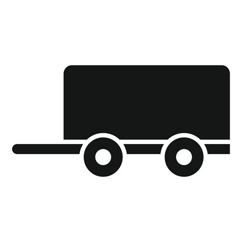 Car Trailer Icon Simple Vector Auto Mechanic 14838846 Vector Art At