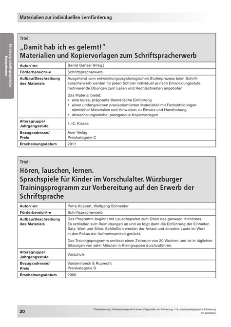 Sop D Unterrichtsmaterial Diagnostik Und F Rderung F Rderplanung