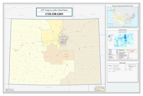 Colorado Congressional District Map (114th Congress) - 12 Inch By 18 ...