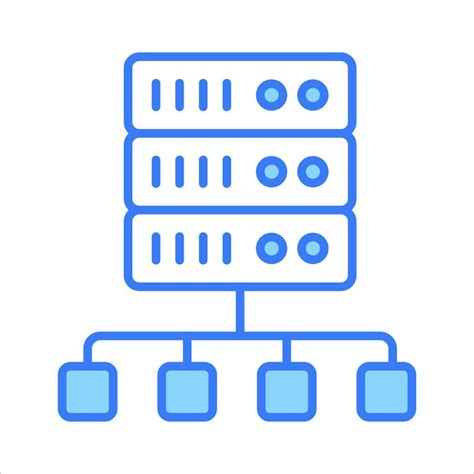 un increíble vector de base de datos red en moderno estilo fácil a