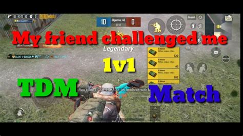 My Pro Friend Challenged Me 1v1 TDM Match YouTube